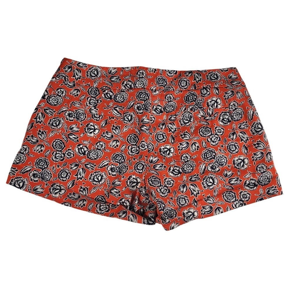 J.Crew Floral Print Stretch Shorts Casual Everyday Size 8‎ - Picture 2 of 7